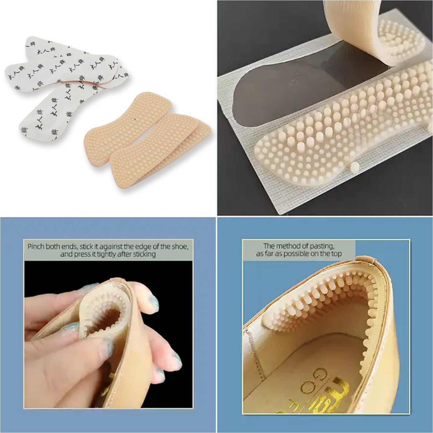 8853 Women High Heel Pads 4D Non-Slip Massage Shoe Pads Shoe Heel Cushions Adhesive Pad (3 Pair) 8853 Women High Heel Pads 4D Non-Slip Massage Shoe Pads Shoe Heel Cushions Adhesive Pad (3 Pair)